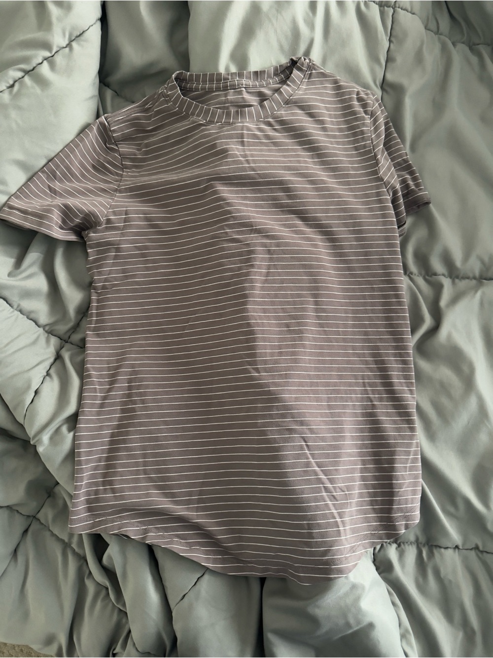 Lululemon striped love crew neck taupe size 4